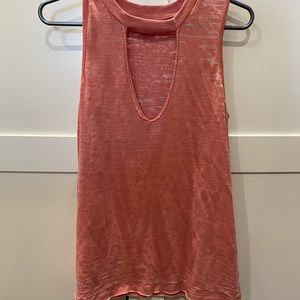 Lucky Brand neck cut out, tank tops